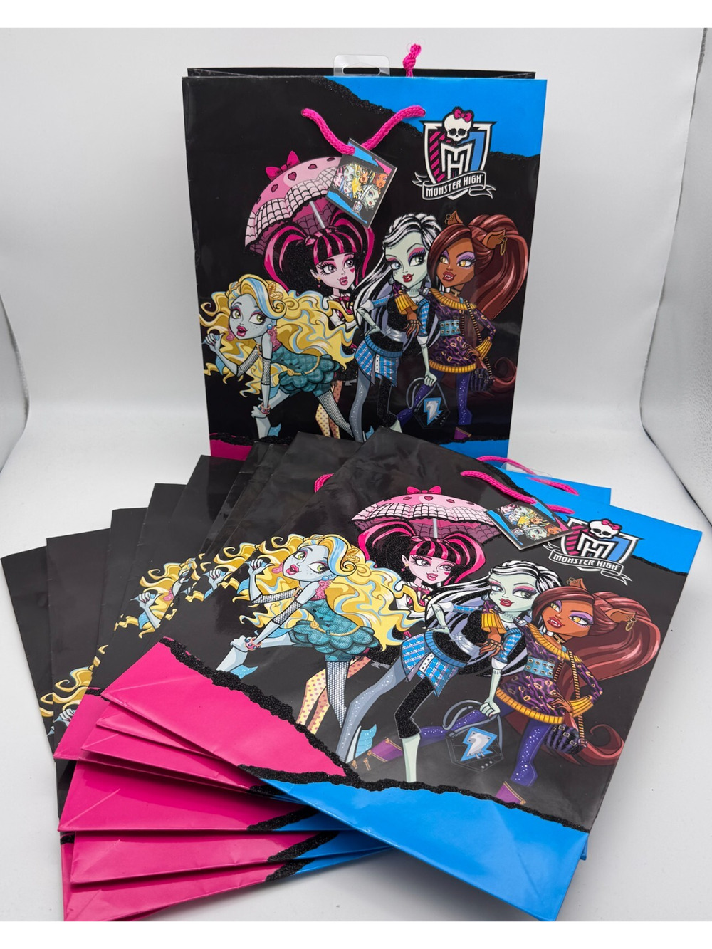 Monster High Gift Bags 2012 American Greetings Birthday Present Y2K Lot of 10